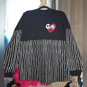 Disney Park Jersey Jack Skellington & Sally Nightmare Before Christmas Size S